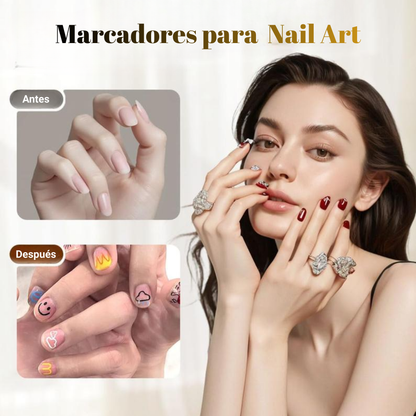 Nuevo Set Profesional de Marcadores para Nail Art 3D